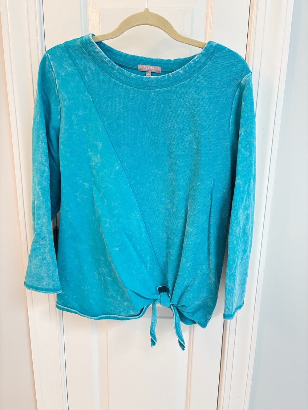 Habitat Turquoise Tie-Knot Long Sleeve Sweatshirt